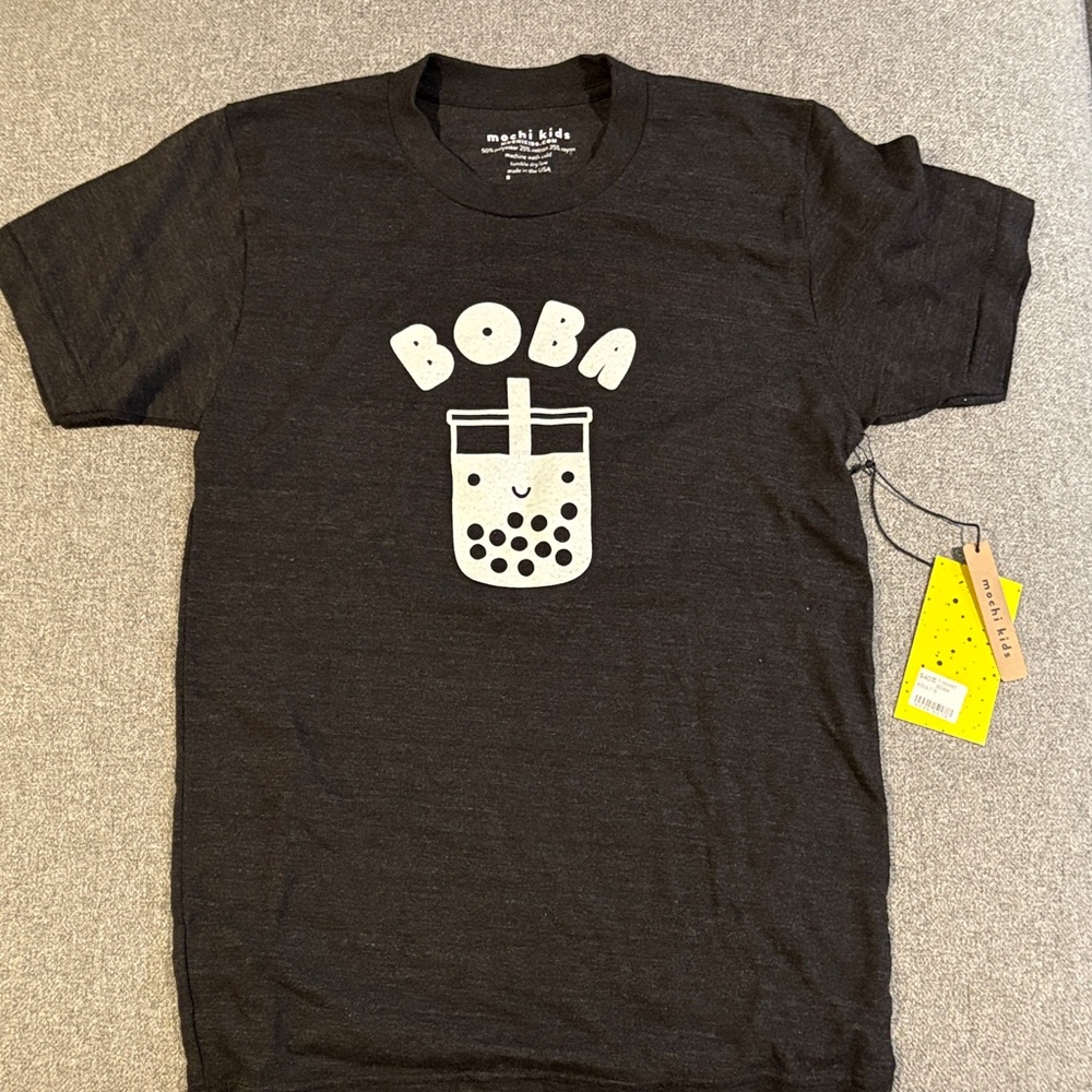 Black Mochi Kids Boba T-Shirt